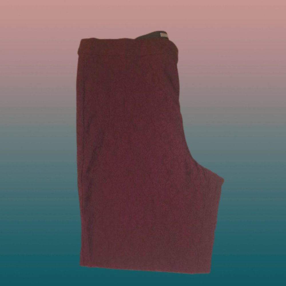 Maurices Paisely Textured Stretch Skinny Ponte Pant